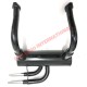 'Record Monza' Sports Exhaust Chrome Twin Pipe - Classic Fiat 500, 126