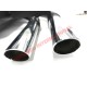 'Record Monza' Sports Exhaust Chrome Twin Pipe - Classic Fiat 500, 126