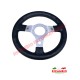 Black Leather 'LUISI' Steering Wheel - Classic Fiat 500, 126