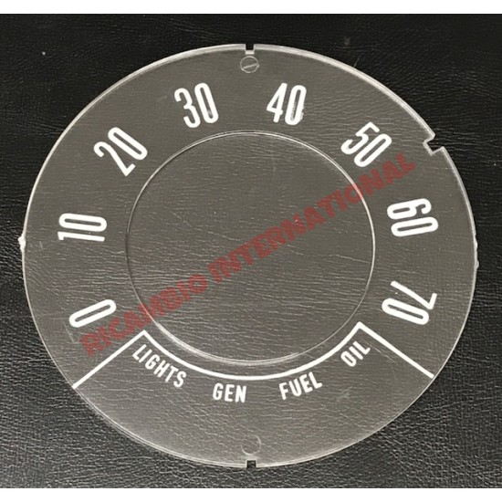 FLAT Speedo Front Speedometer Glass (MPH) - Classic Fiat 500