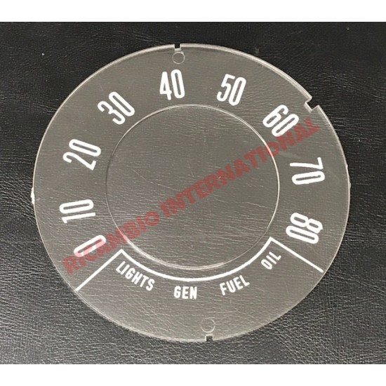 FLAT Speedo Front Speedometer Glass (MPH) - Classic Fiat 500