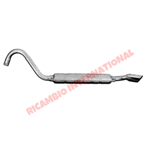 Rear Exhaust - Fiat 124 Sport Coupe