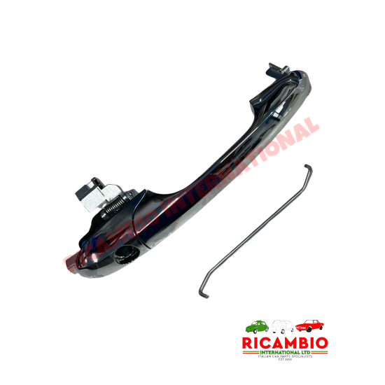 O/S Right Hand Outer Door Handle (No Central Locking) - New Fiat 500