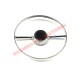 Steering Wheel Chrome Horn Ring & Button - Classic Fiat 500