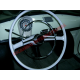 Anello e pulsante del clacson cromato sul volante - Fiat 500 classica