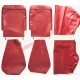 Bordeaux Red Seat Covers Set - Classic Fiat 500 F