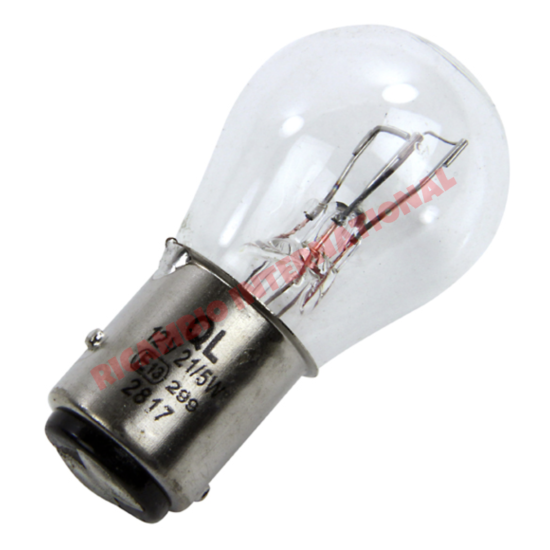 Front Indicator CLEAR Bulb 21/5W (380) - Classic Fiat 500, 600, 850, Lancia Fulvia PLUS MANY OTHER MODELS