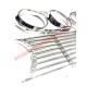 Cromato Front Grille & Head Lamp Trim Kit (3 pezzi) - Lancia Fulvia