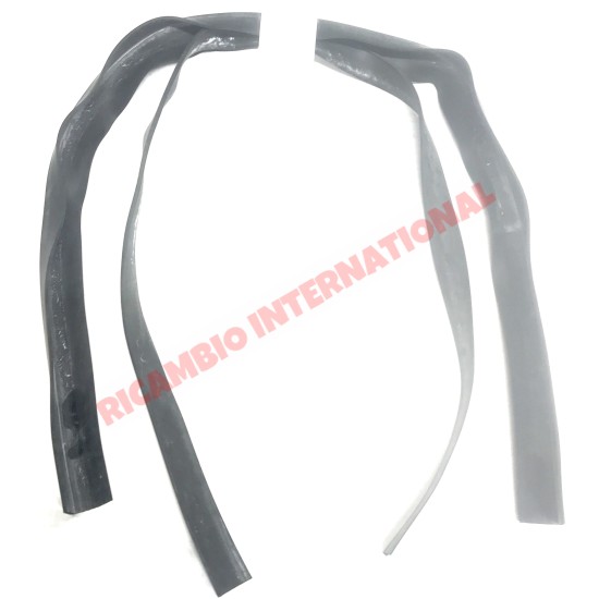 Front Engine Bay Crossbar Rubber Seal Kit - Fiat 124