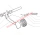 Brake Pedal Push Rod - Classic Fiat 500,126