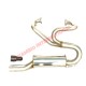 Acciaio inossidabile 'Street Racing' Sports Exhaust & Copper Gaskets - Classic Fiat 500, 126