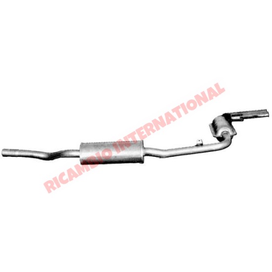 Complete Rear Exhaust inc Chrome Twin Tail Pipes - Autobianchi A112