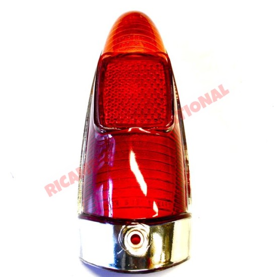 Rear Lamp Lens - Autobianchi Bianchina  (Series III) 1968 on