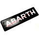 Distintivo Abarth (Nero & Argento) - Molti modelli Abarth