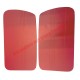 Bordeaux Red Inner Door Panel Kit - Classic Fiat 500G