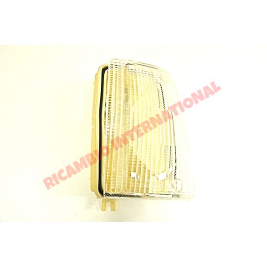 O/S Right Hand Front Indicator Lamp White/Clear - Fiat Uno MK1