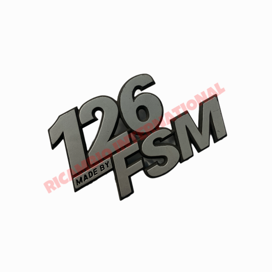 Insignia trasera - Fiat 126 FSM