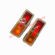 Pair of Rear Lamps - Fiat 124 Special