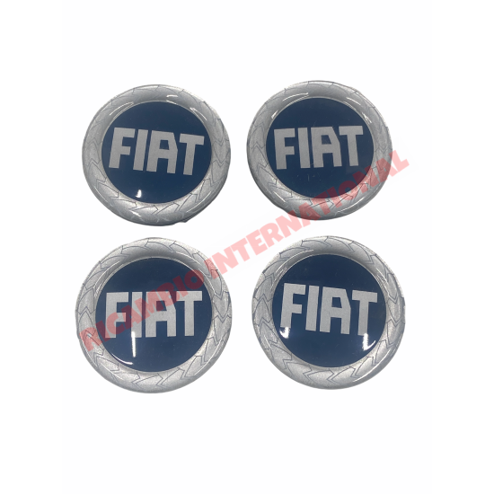 Fiat Wheel Center Cap Set (4) - Fiat