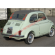 Racing Green MOHAIR LONG Sunroof Cover  -  Classic Fiat 500