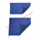 Kit de techo solar doble azul real MOHAIR negro - Fiat Panda clásico