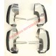 Set of FOUR Chrome Bumper Overider Rubber Pads - Classic Fiat 500