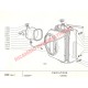 Depósito de expansión del radiador y tapa (salida de 18 mm) - Fiat 850