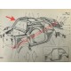 Coppia di corrimano per tetto - Classic Fiat 500 N,D & Giardiniera