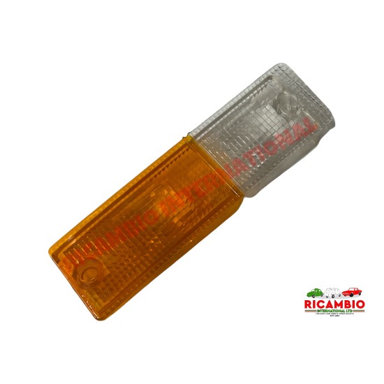 O/S Right Hand Front Indicator Lamp Lens - Fiat Strada Ritmo Series 1