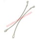 Front Stainless Steel Braided Brake Hoses & Washers - Classic Fiat 500 N/D/F early models (up to 1967)