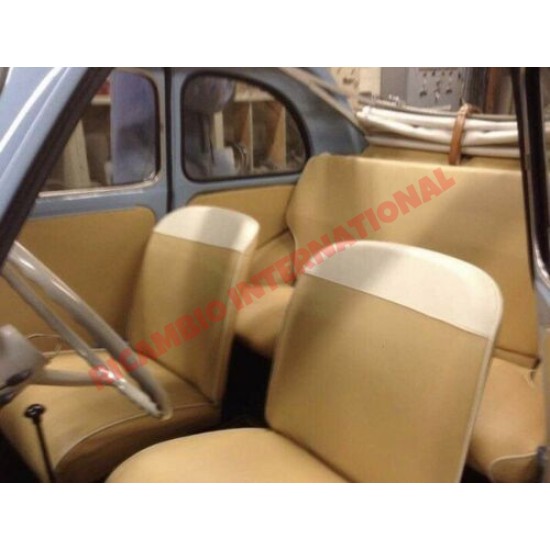Complete Set Beige Seat Covers - Fiat 600