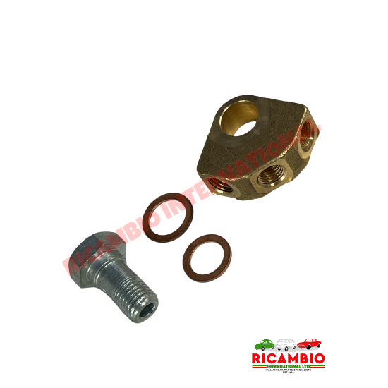 Brass Three Way Brake Joint Kit - Fiat 600, 850, 1100 plus other applications