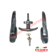 Complete Aluminium Outer Door Handle and Tailgate Lock Set - Fiat 600, 850T