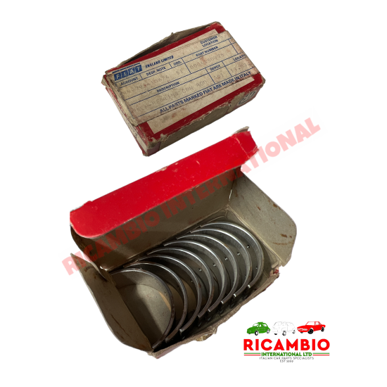 Set of Big End Con Rod Bearings (0.40) - Fiat 124 AC AS Spider Coupe BC BS 1197cc,1400 Fiat 128 Uno, X1/9,128