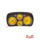 Indicatore di velocità sportivo/unità principale (GIALLO) - Classic Fiat 500,600,126