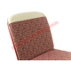Red Cloth & Vinyl Seat Covers Set - Classic Fiat 500