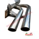 Stainless Steel Sports Exhaust (Record Monza) & Gaskets - Classic Fiat 500
